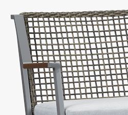 Klein Wicker 2-Seater Outdoor Rocking Bench