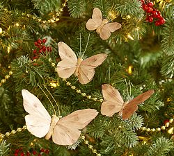 Monique Lhuillier Papillion Ornaments, Set of 4