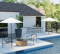 Kaylin Metal Stackable Outdoor Armchairs - Set of 2
