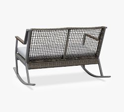 Klein Wicker 2-Seater Outdoor Rocking Bench