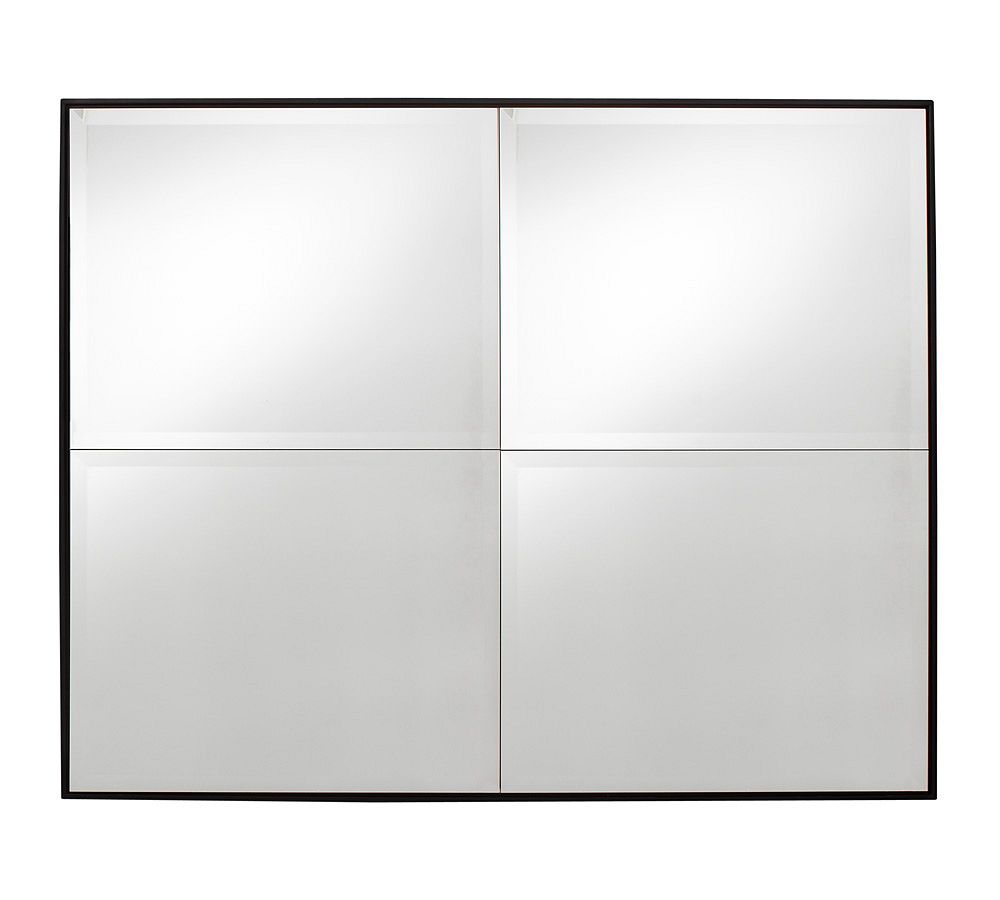 Brinkley Paneled Accent Rectangular Wall Mirror