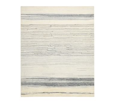 Karson Hand-Tufted Wool Rug, Classic Ivory/Steel Blue, 10' x 14'