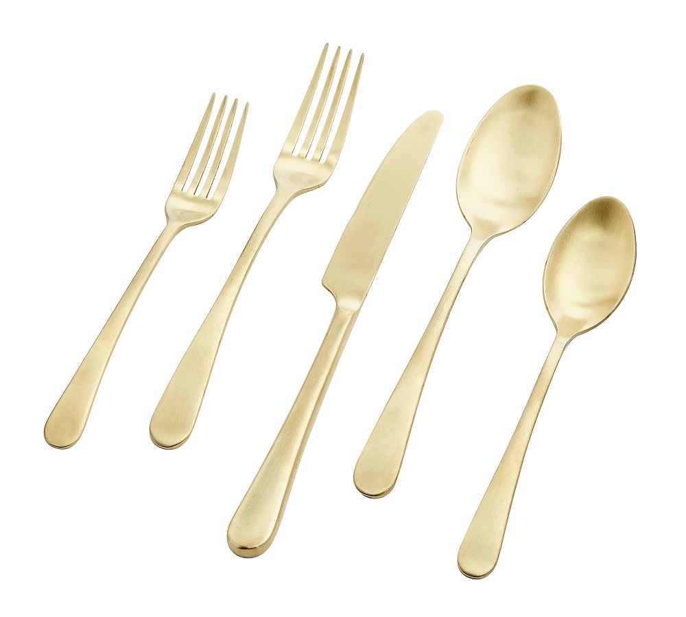 Mason Flatware Sets - Set of 20 - Champagne