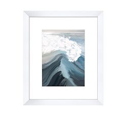 Blue Crest by Walker Noble 17"x20" White Frame