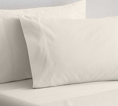 700-Thread-Count Sateen Sheet Set, Classic Ivory, Queen