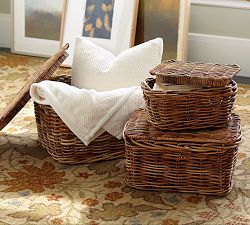 Harrison Lidded Basket, Small