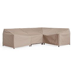 Tulum Custom-Fit Outdoor Furniture Cover - Sectional 4Pc (1 Corner/1 Armless Chair/1 LA/1 RA)