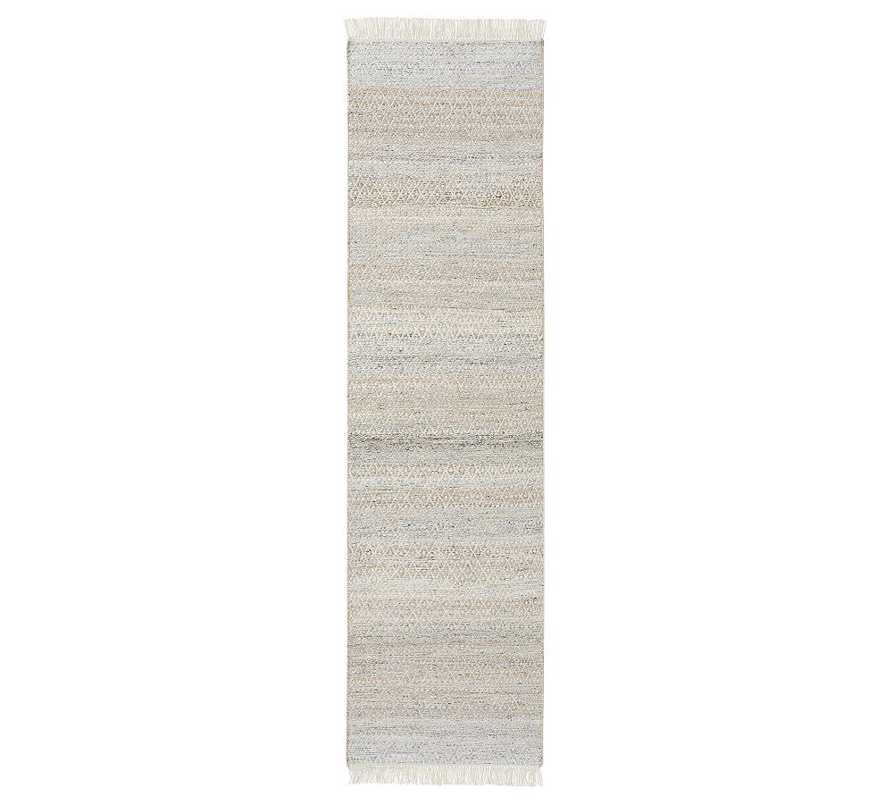 Caelan Synthetic Rug with Anti-Slip Backing - Cool Multi, 2.5' x 9'