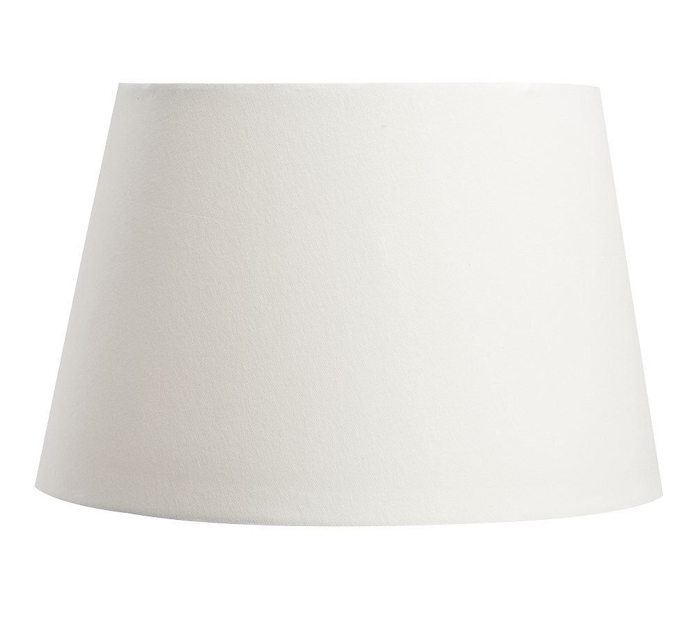 Open Box: Gallery Linen Tapered Drum 19.5" Lamp Shade, Extra Large - White