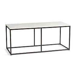 Open Box: Delaney Marble Rectangular Coffee Table, 40.5" L - Antique Bronze
