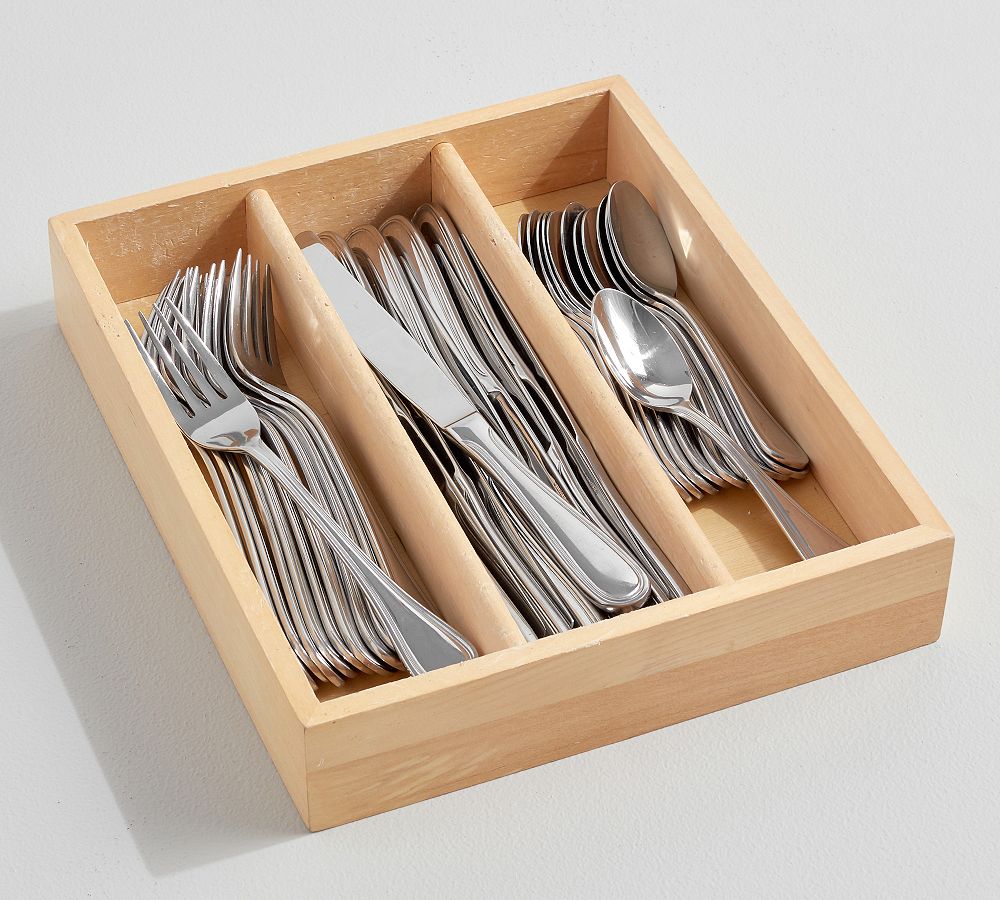 Caterer's Box Stainless Steel 36-Piece Flatware Set - 12 Knives and 12 Teaspoons)