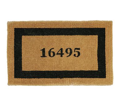 Personalized Framed Doormat, 22 x 36&quot;, Black