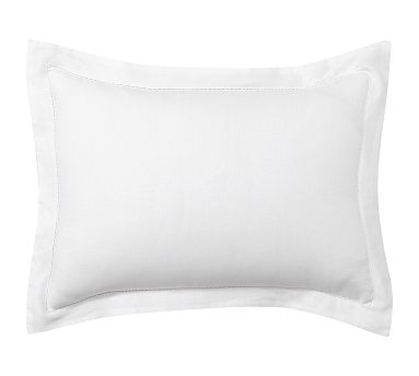 Belgian Flax Linen Sham, White, Standard, Set of 2