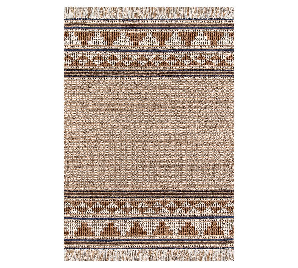Open Box: Coen Handwoven Wool Jute Rug, 5' x 7' - Brown