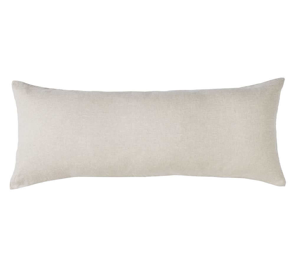 Belgian Flax Linen Oversized Lumbar Sham - Flax