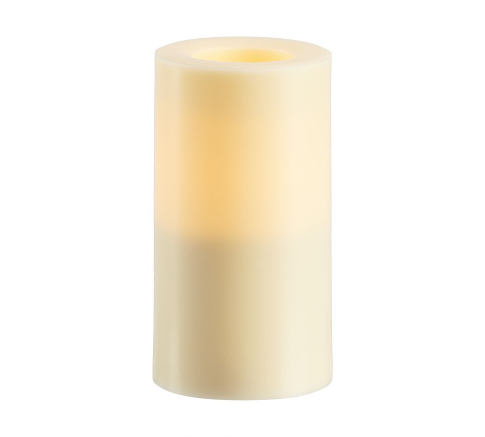 3.25”x6” Standard Flameless Outdoor Pillar Candle - Ivory
