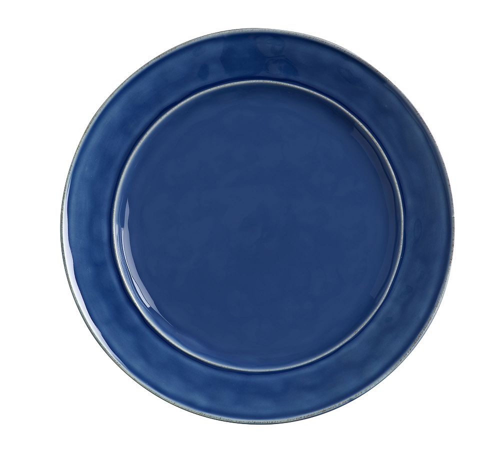 Cambria Handcrafted Stoneware Dinner Plates - Set of 4 - 10 3/4", Set of 4 - Ocean Blue