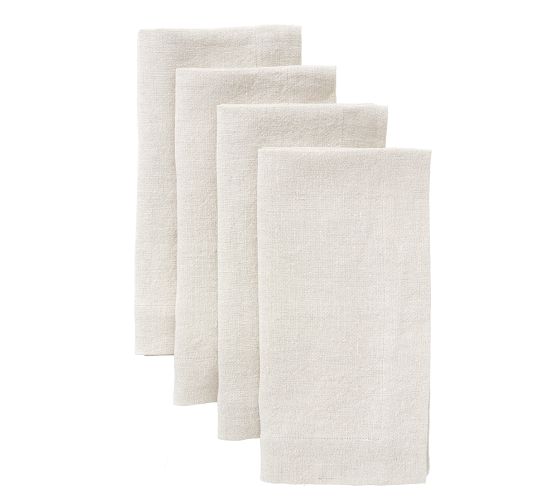 Mason Oversized Linen Napkins - Set of 4