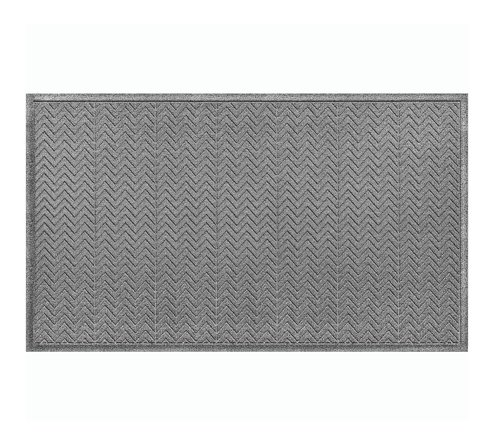 WaterHog Chevron Doormat - 3 x 5', Medium Gray