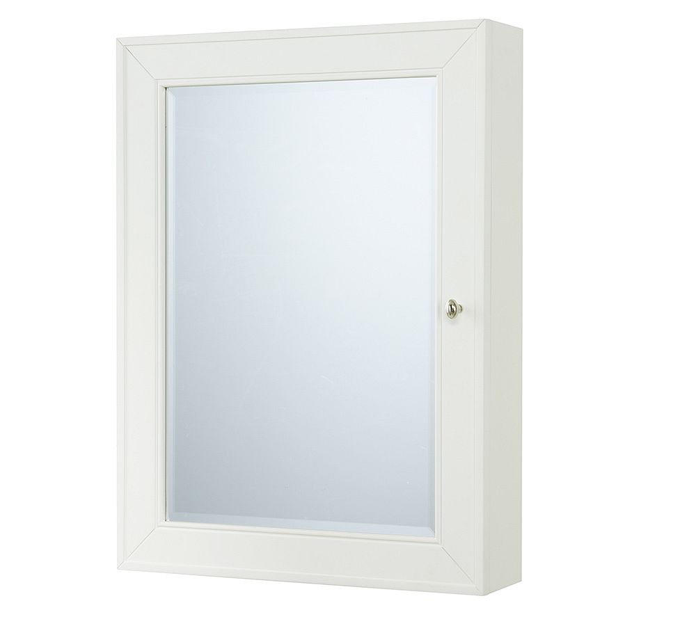 Open Box: White Classic Wall Mounted Medicine Cabinet, 20 x 27"