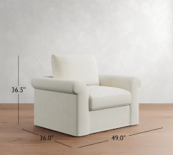 Westwood Roll Arm Slipcovered Chair