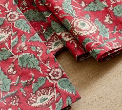 Cameron Block Print Cotton Napkins - Set of 4