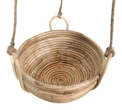 Andi Woven Rattan Hanging Planters