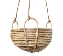 Andi Woven Rattan Hanging Planters
