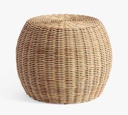 Huntington Wicker Round Outdoor Stool