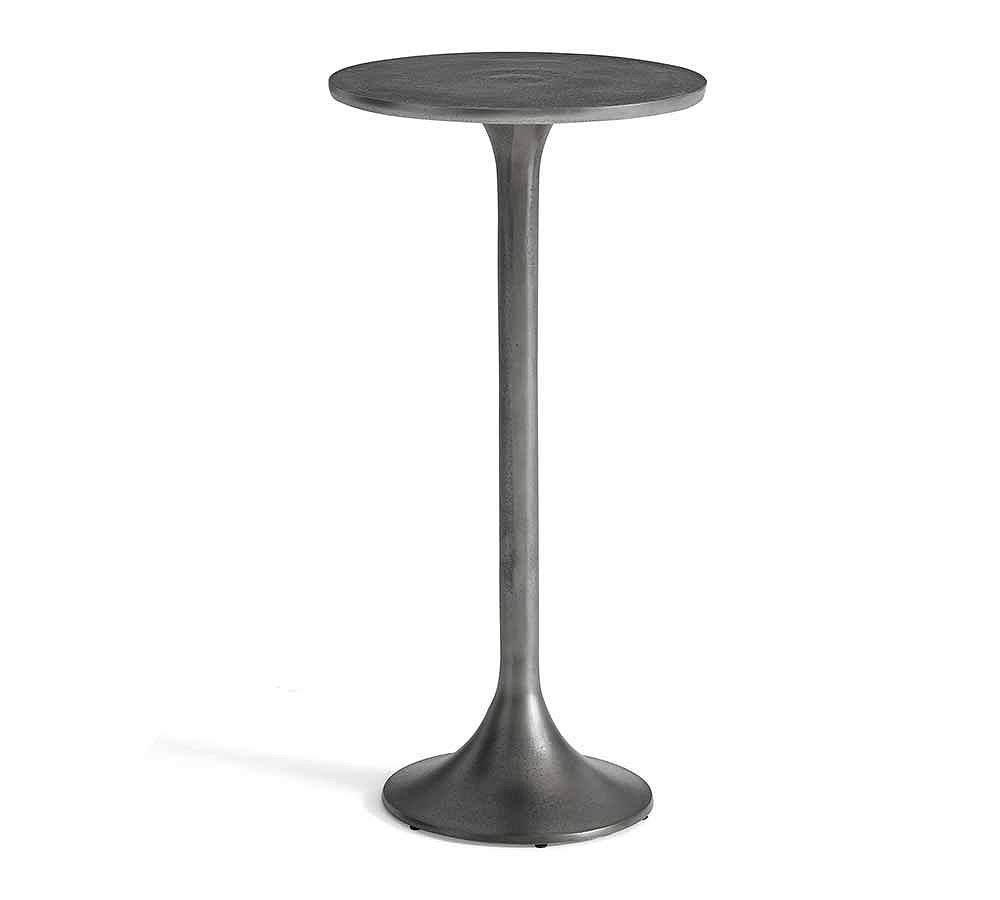 Open Box: Belize Metal Round 12&quot; Outdoor Accent Table - Bronze