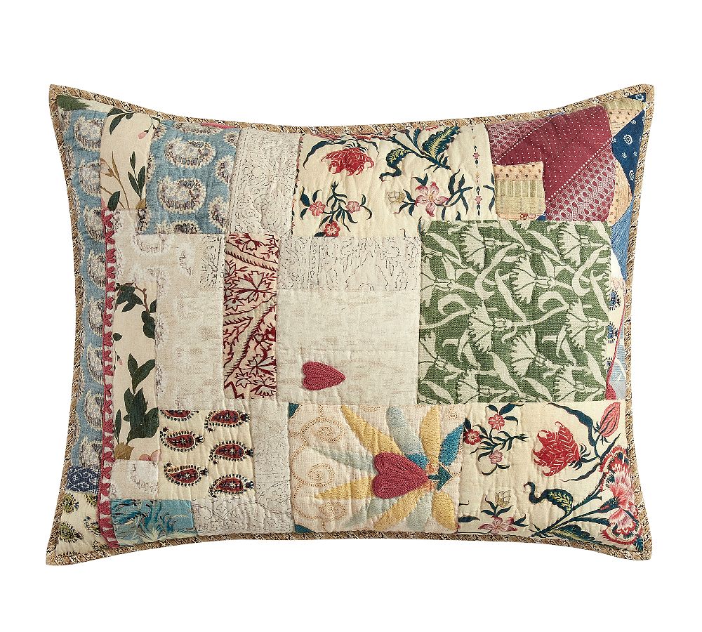 Open Box: Elise Love Quilted Sham, Standard - Multi
