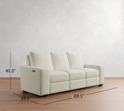 Big Sur Square Arm Motion Power Sofa (90&quot;)