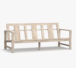 Open Box: Indio 72.5&quot; Outdoor Sofa Frame - Biscotti