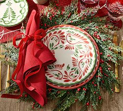 Frosted Juniper Berry Charger Plates - Set of 4