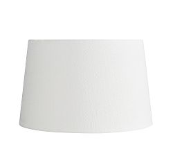 Open Box: Gallery Textured Linen Tapered Lamp Shade, 15&quot; Medium - White