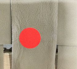 Open Box: Fenton Woven Leather Stool, Counter Height 24&quot; - Legacy Taupe , Seadrift Finish