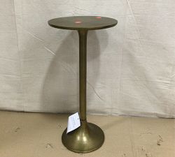 Open Box: Belize Metal Round 12&quot; Outdoor Accent Table - Bronze