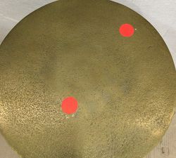 Open Box: Belize Metal Round 12&quot; Outdoor Accent Table - Bronze