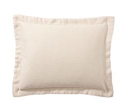 Open Box: European Flax Linen Waffle Sham, Standard Set of 2 - Rosewater