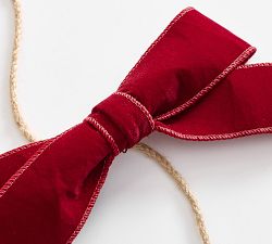 Velvet Bow Garland