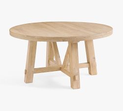 Farmhouse Trestle Round Dining Table (60")