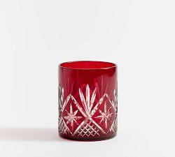 Antique Cut Glass Hurricane Candle Holder - Thumbnail 4