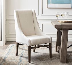 Milan Slope Upholstered Dining Armchair
