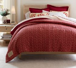 Peppermint Swirls Reversible Quilted Sham