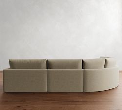 Westwood Fin Arm Deep Seat 4-Piece Curved Wedge Sectional (156&quot;)