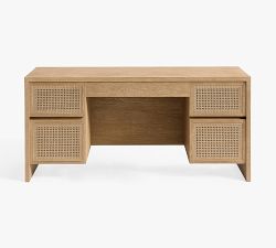 Pottery Barn Marina Cane Executive Desk - Thumbnail 2