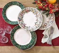 12 Days of Christmas Stoneware Dinner Plates - Set of 4