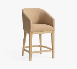 Baldwin Leather Stool