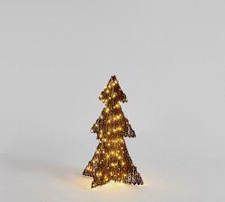 Lit Twinkle Rattan Tree