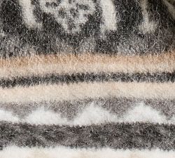 Wool Jacquard Knit Throw